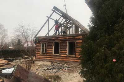 Демонтаж дома в Запорожском